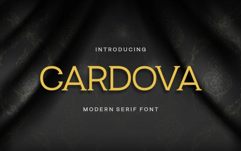 Cardova Serif Font