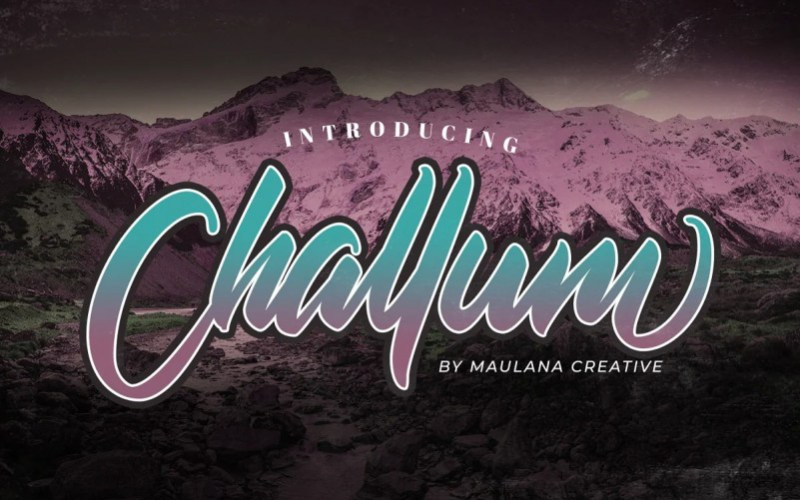 Challum Script Font