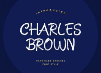 Charles Brown Brush Font