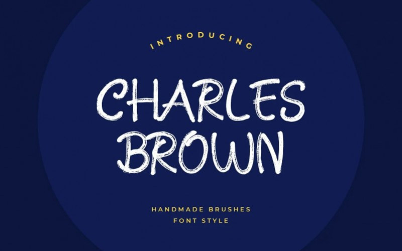 Charles Brown Brush Font