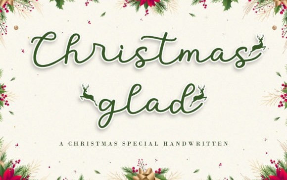 Christmas Glad Handwritten Font