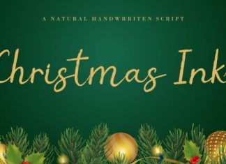 Christmas Ink Script Font