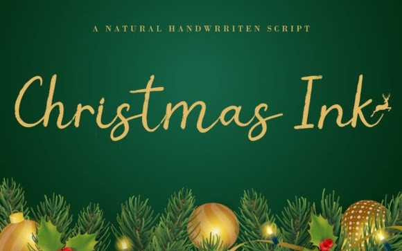 Christmas Ink Script Font