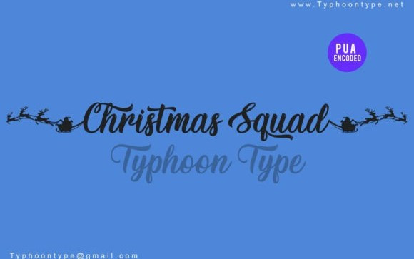 Christmas Squad Script Font