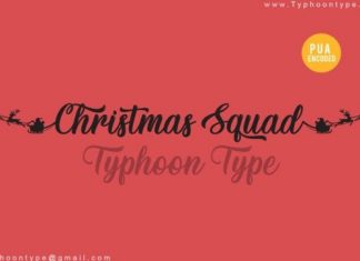 Christmas Squad Script Font