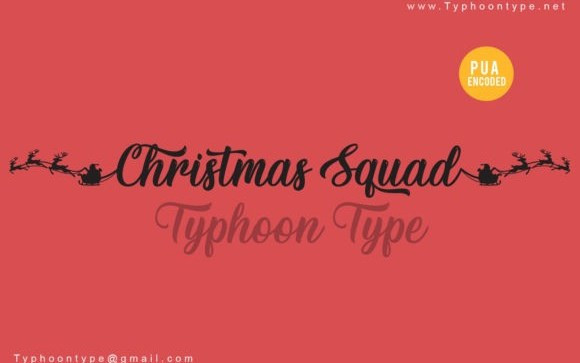 Christmas Squad Script Font