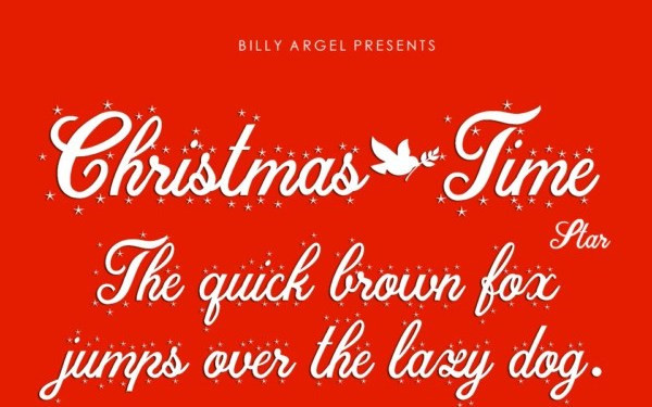 Christmas Time Star Script Font