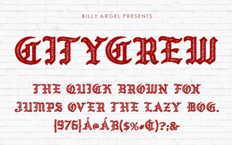 CITYCREW Display Font