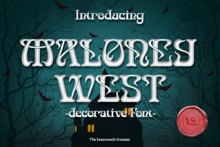 Maloney west Display Font