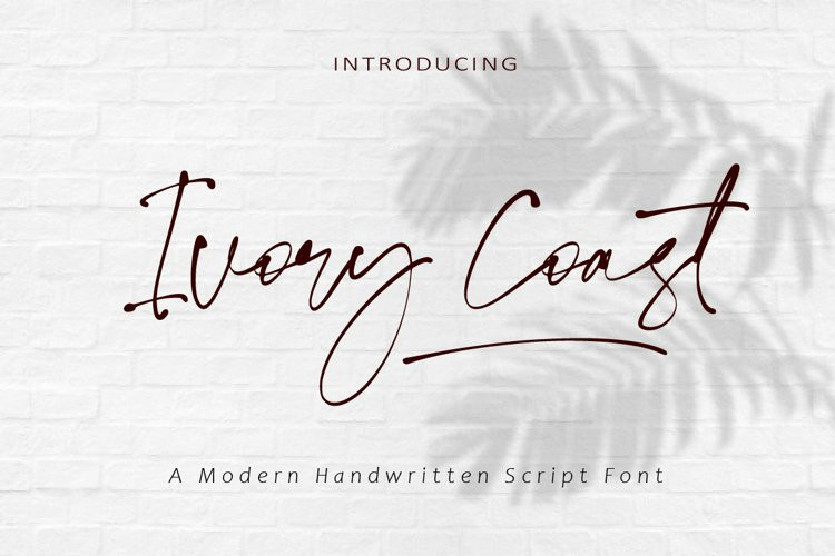 Ivory Coast Handwritten Font