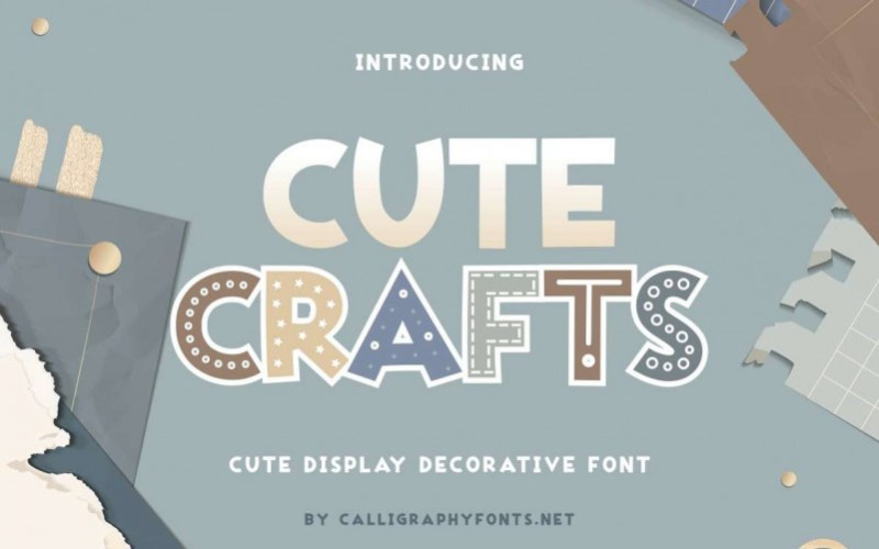 Cute Crafts Display Font