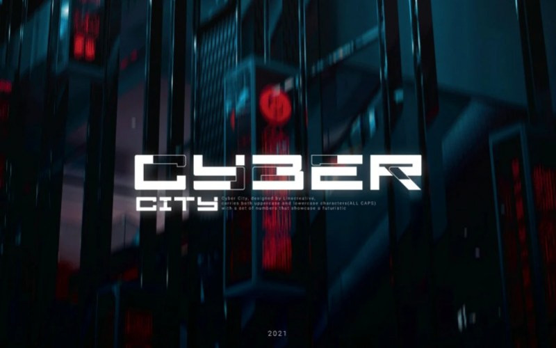 Cyber City Display Font