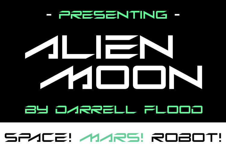 Alien Moon Display Font