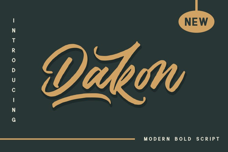 Dakon Script Font