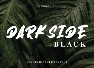 Darkside Black Brush Font