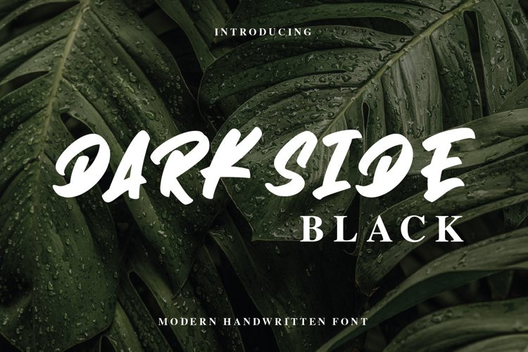 Darkside Black Brush Font