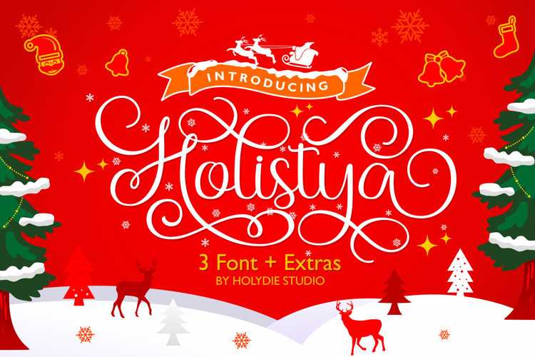 Holistya Snow Calligraphy Font