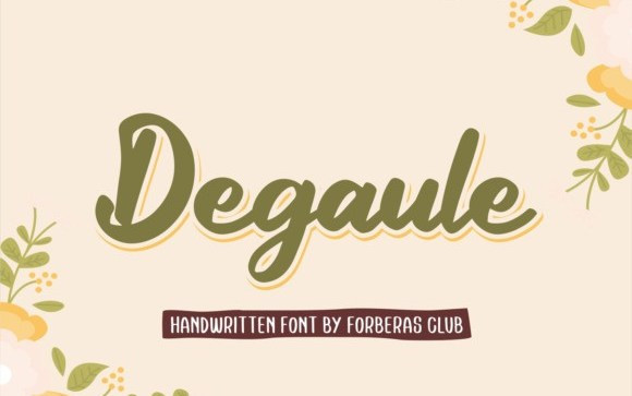 Degaule Script Font