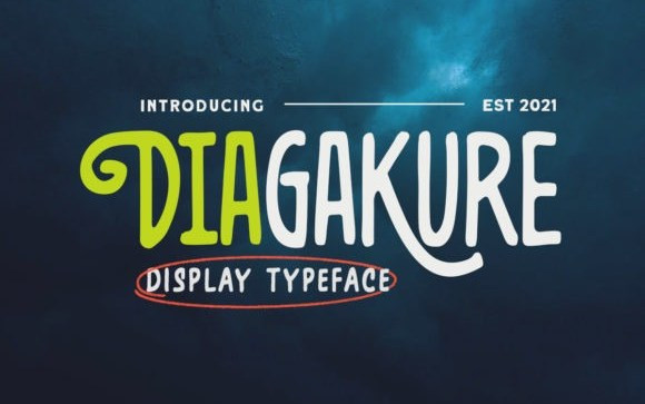 Diagakure Display Font