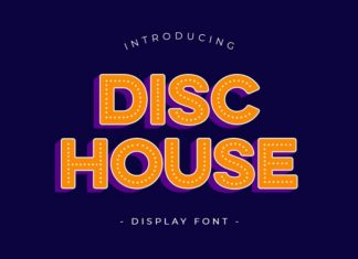 Disc House Display Font
