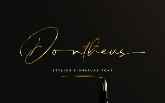 Dontheus Handwritten Font