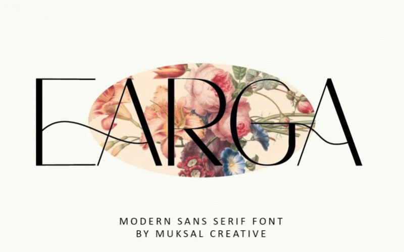 Earga Sans Serif Font