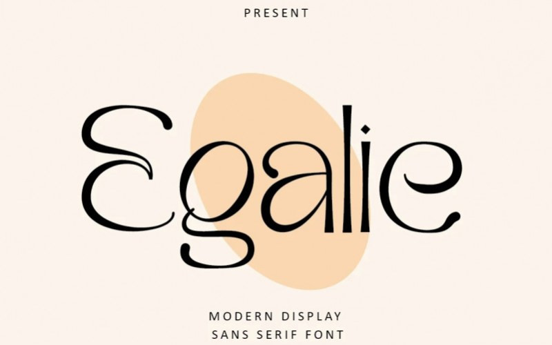 Egalie Display Font