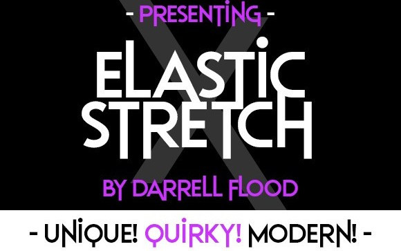 Elastic Stretch Display Font