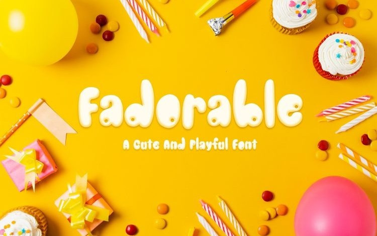 Fadorable Display Font