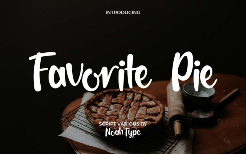 Favorite Pie Script Font