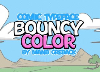 Bouncy Blue Display Font