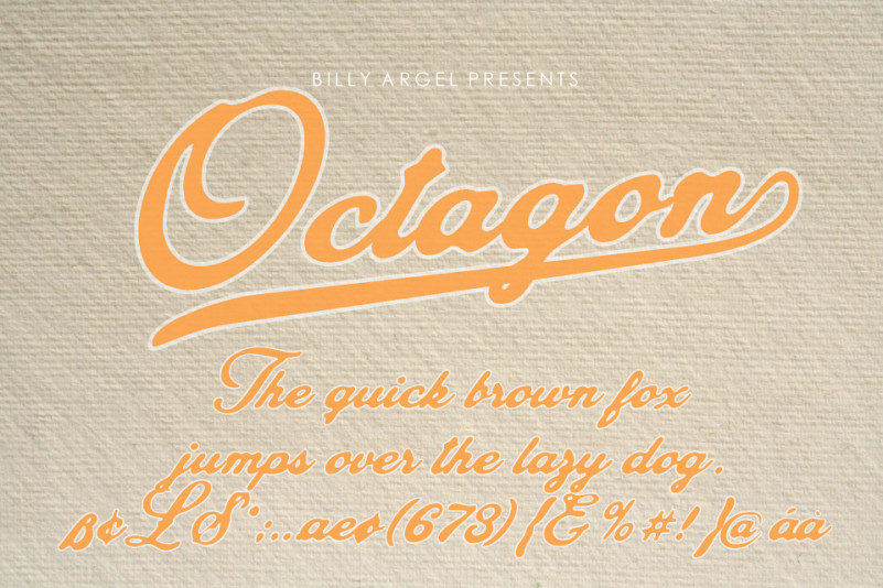 Octagon Script Font