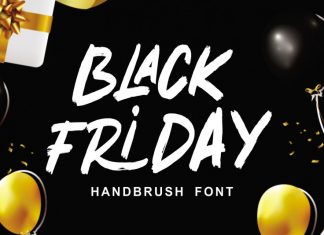 Black Friday Brush Font