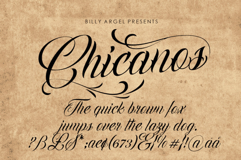 Chicanos Script Font