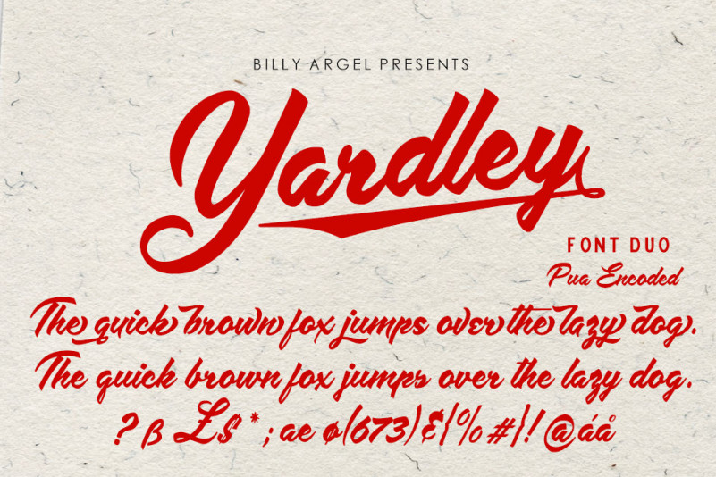 Yardley Script Font