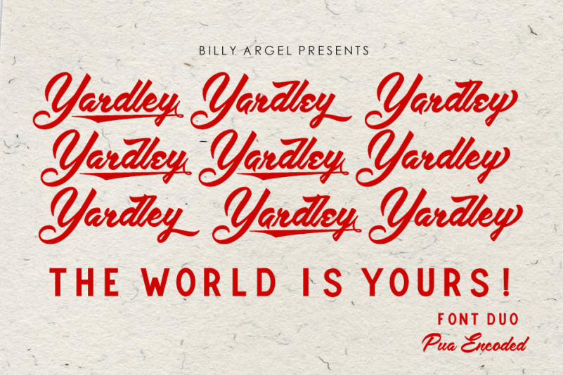 Yardley Script Font