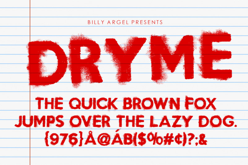 DRYME Display Font