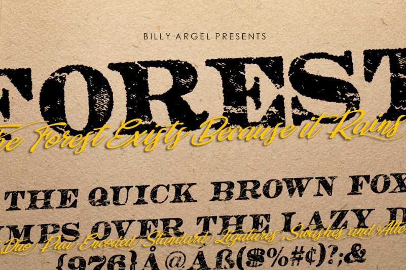 FOREST ITALIC Display Font