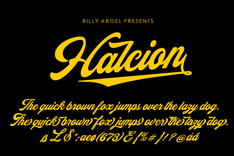 HALCION Script Font