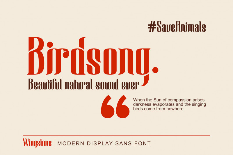 Wingstone Display Font