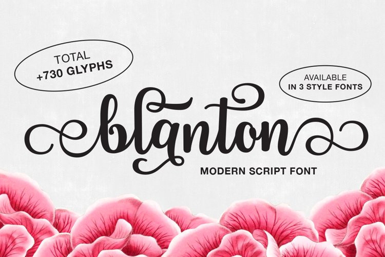 Blanton Calligraphy Font