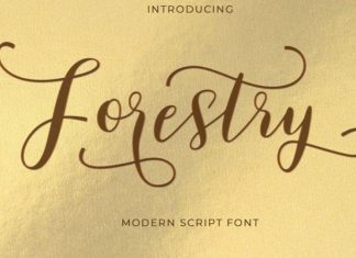 Forestry Calligraphy Font