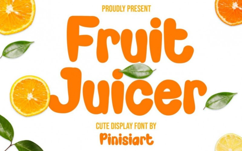 Fruit Juicer Display Font