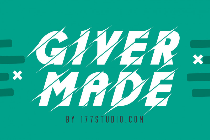 Giver Made Display Font