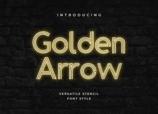 Golden Arrow Display Font