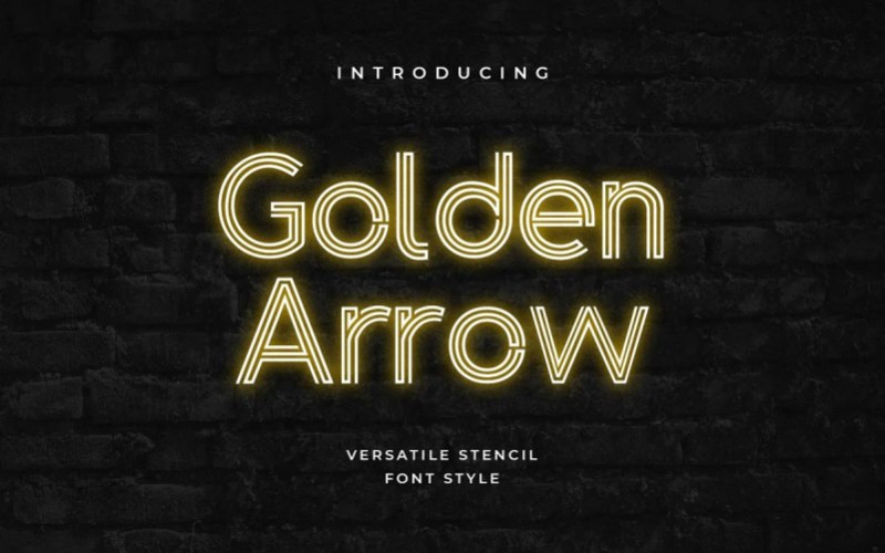 Golden Arrow Display Font