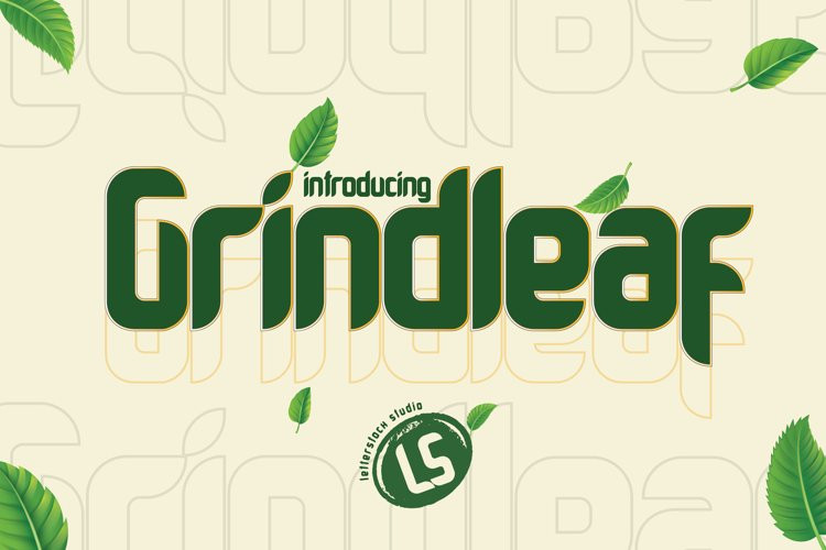 Grindleaf Display Font