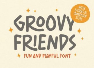 Groovy Friends Display Font