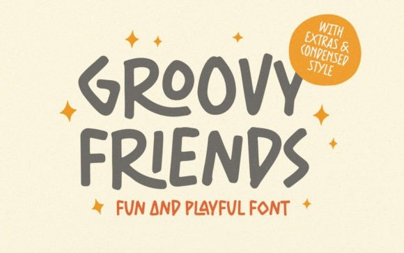 Groovy Friends Display Font