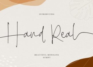 Hand Real Script Font